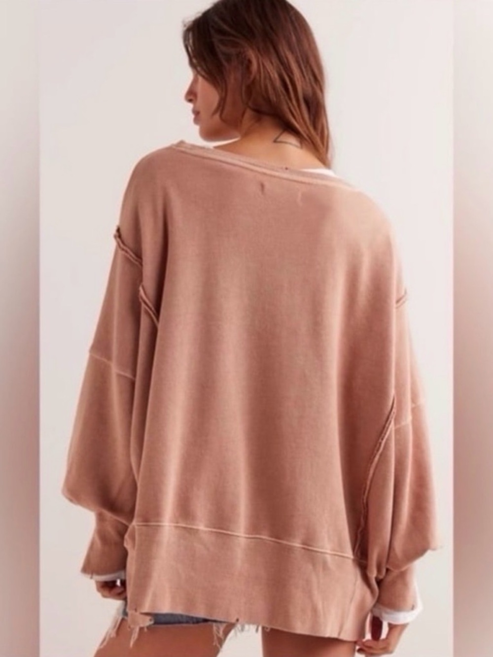 Free People Mirrored Horses Graphic Camden Pullover Size small - Picture 3 of 10